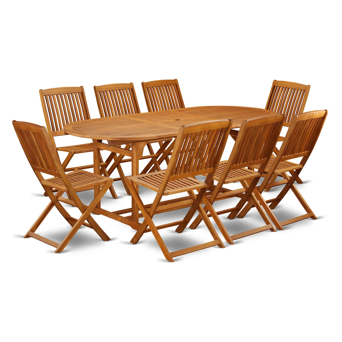 9-piece Wood Outdoor Set G4052