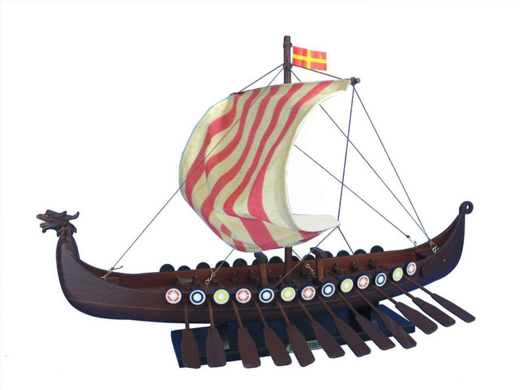 Wooden Viking Drakkar Model Boat Q9001