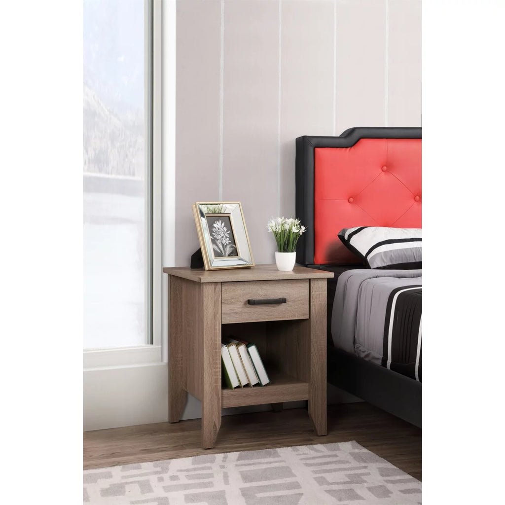 1-Drawer Sandalwood Nightstand A395499