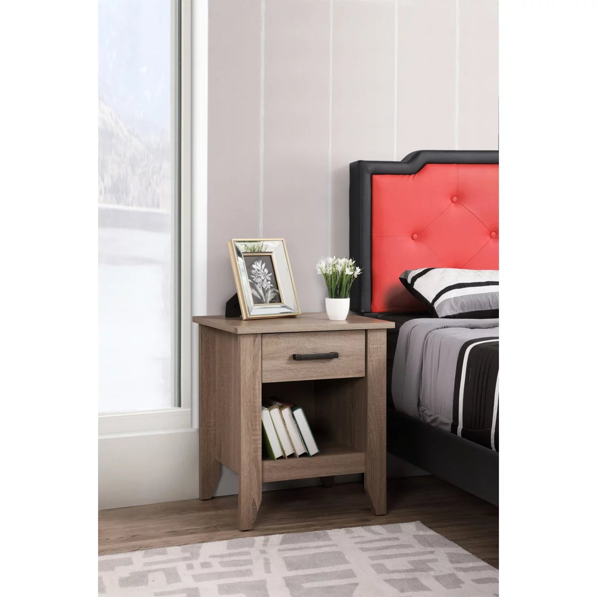 1-Drawer Sandalwood Nightstand A395499