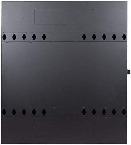 2U Vertical Wall Mount Enclosure Cabinet Black L695847