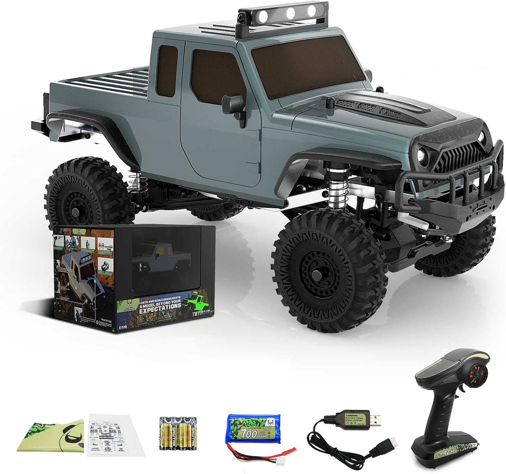 Gray 1/18 4WD RTR RC Rock Crawler Truck U2489