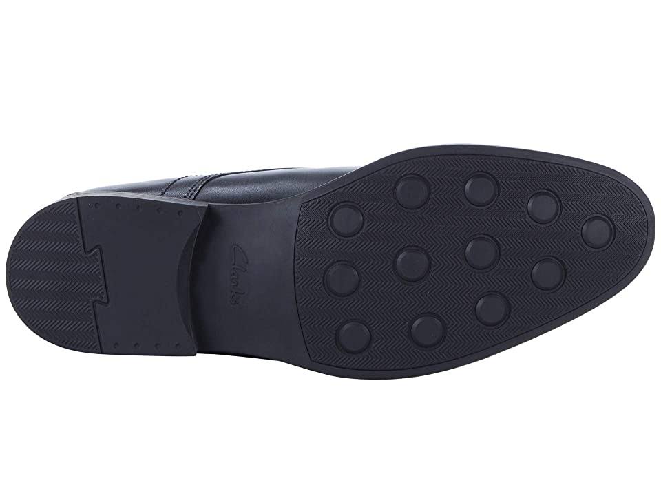 Clarks Mens Whiddon Cap Black Leather Size 14 F34201