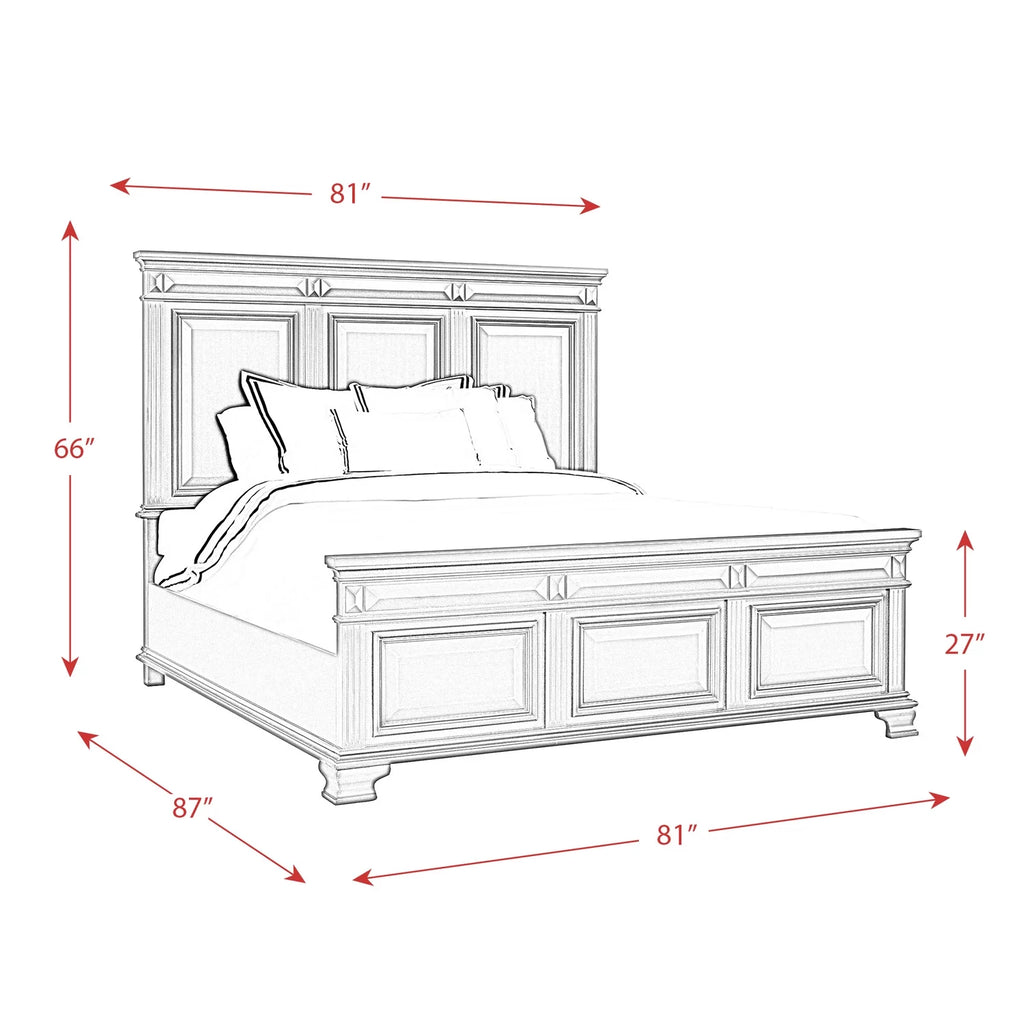 King Panel 3PC Bedroom Set U361063