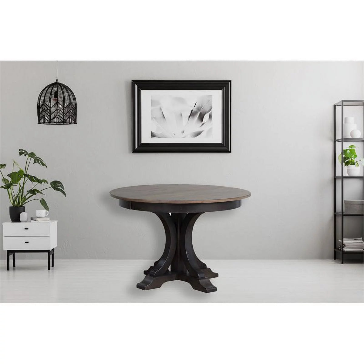 Round Rubberwood Dining Table Q433151