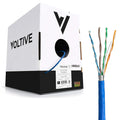 Blue 1000ft Solid Bare Copper Bulk Ethernet Cable T129044