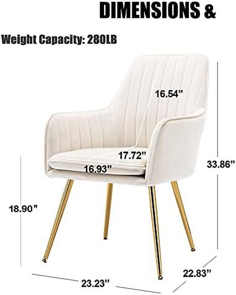 Beige Velvet Accent Chair K4805