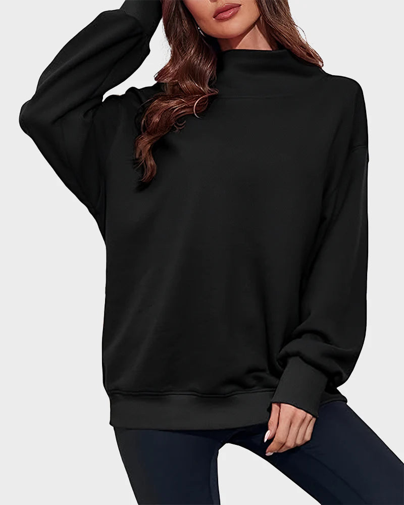 Oversized Turtleneck Sweatshirt A854