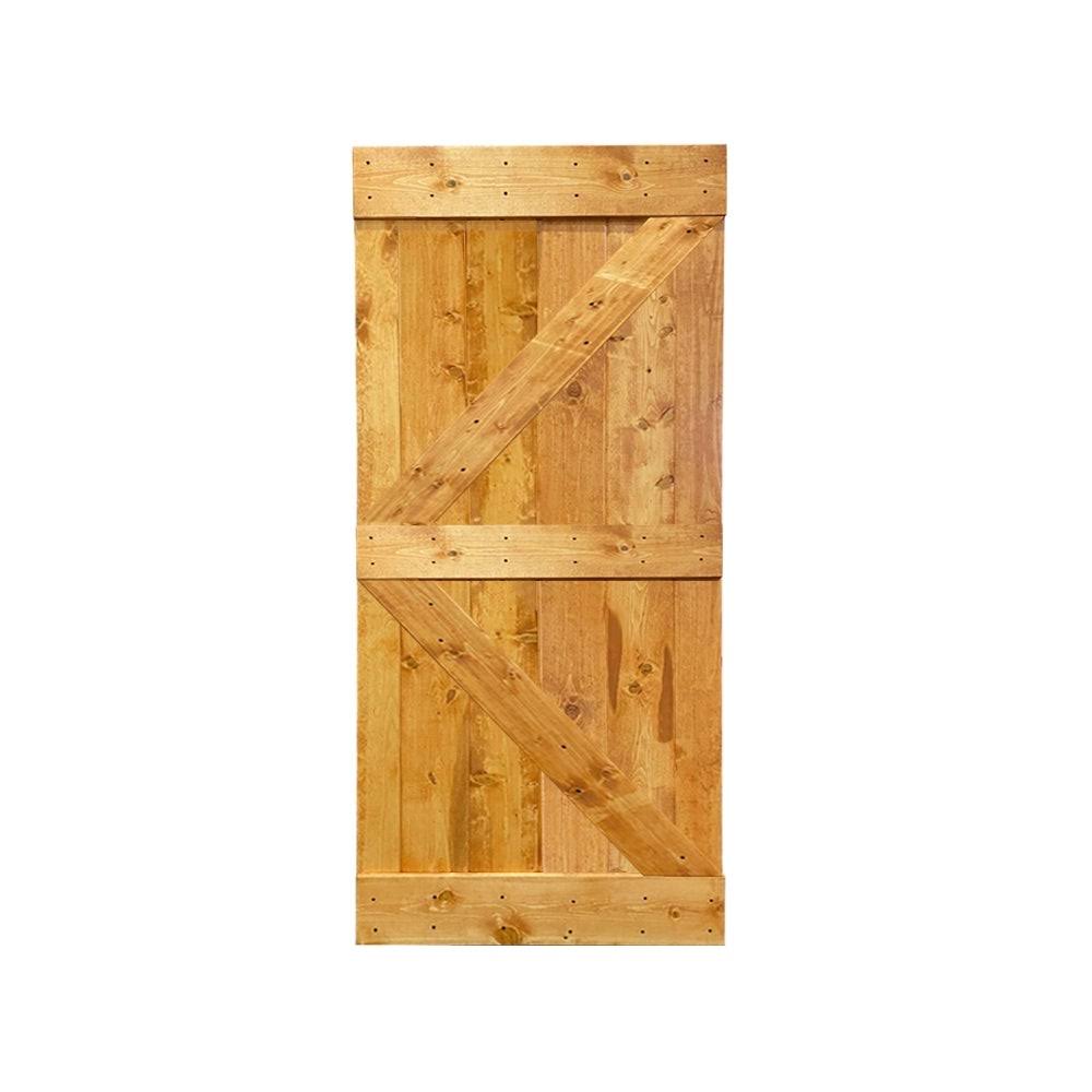 Pre Assembled Solid Pine Wood Interior Sliding Barn Door Slab H64423