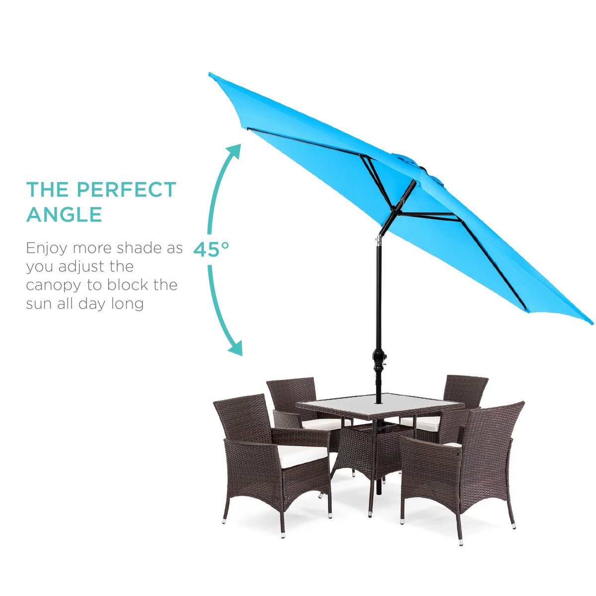 10ft Steel Patio Umbrella with Crank X15586