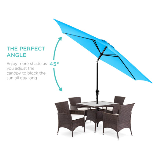 10ft Steel Patio Umbrella with Crank X15586