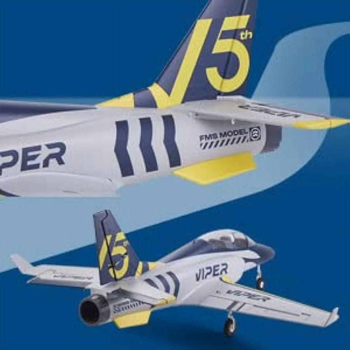 Navy Blue 70mm EDF RC Airplane Jet V32359