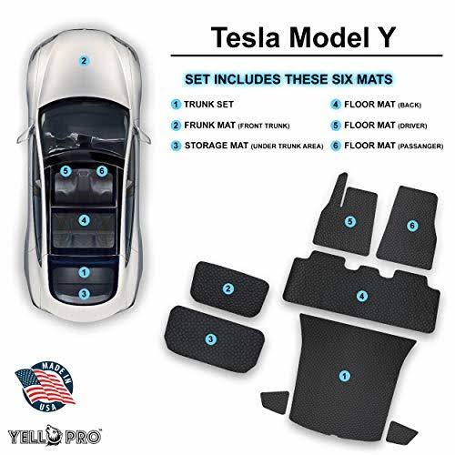 Black All Weather Floor Mat for Tesla Model Y E443