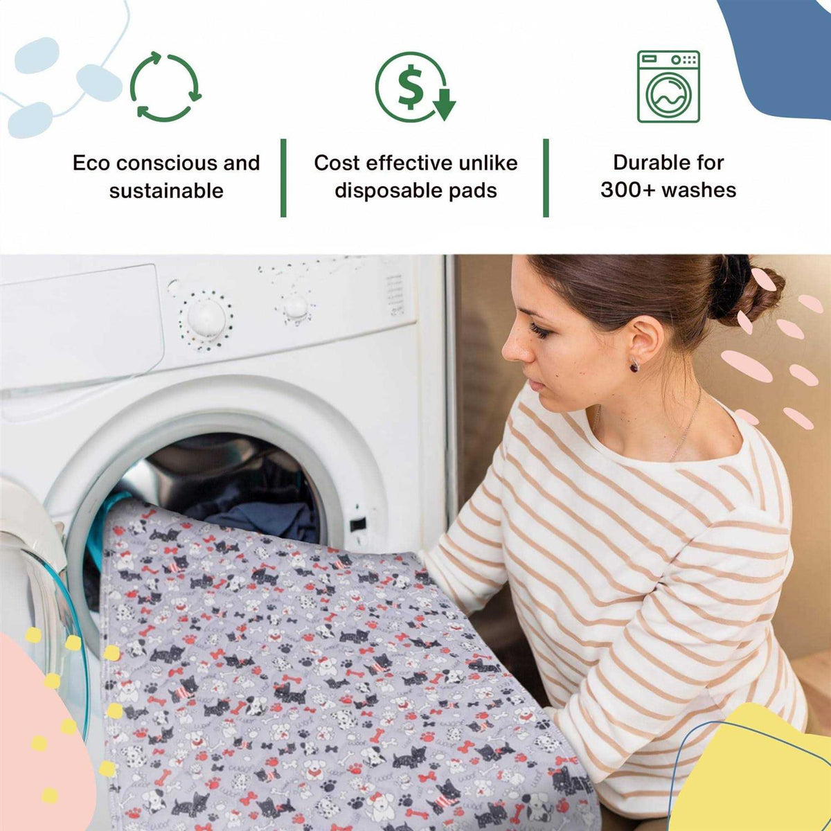 Quilted Washable Reusable Dog Pee Pads X6937
