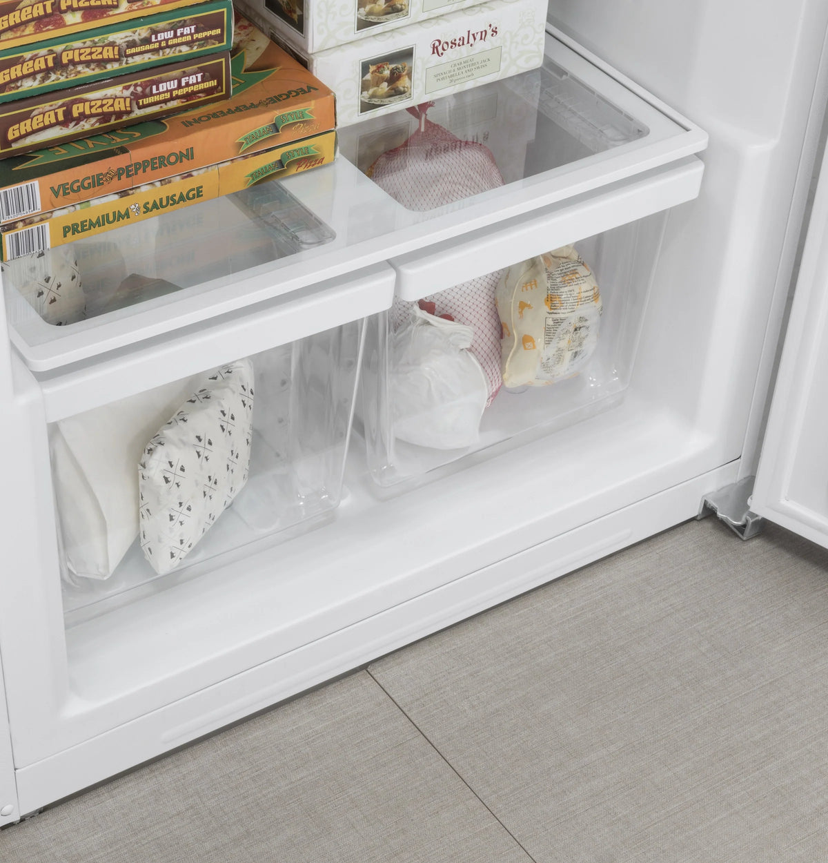 White Upright Freezer E770052