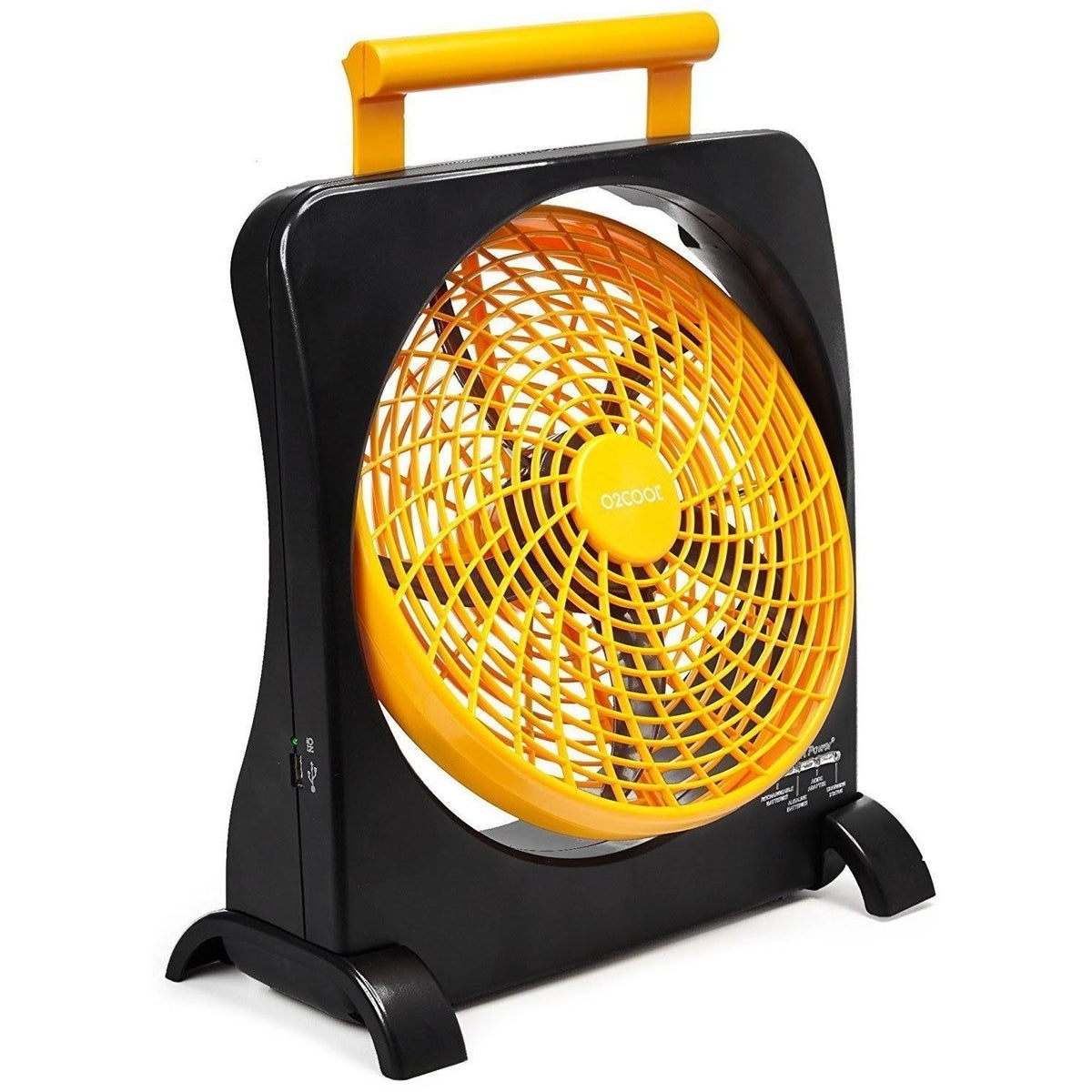 10" Battery Operated Portable Fan with AC Adapter & USB Charging W8376