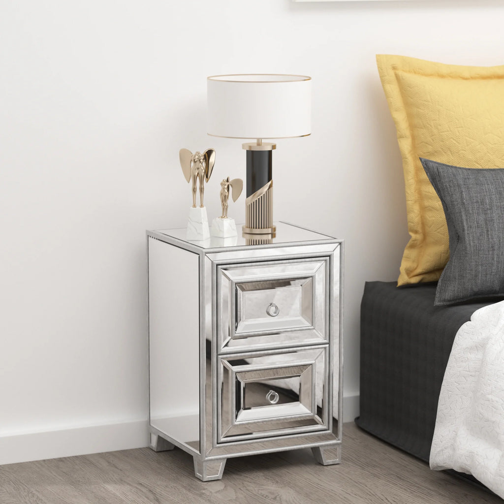 Mirrored Nightstand V23763