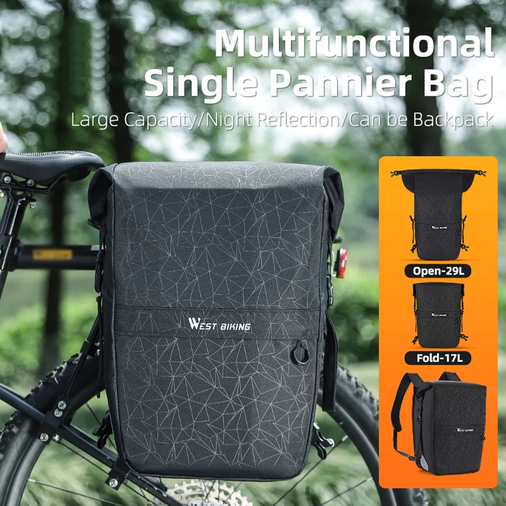 Expandable Bike Rear Seats Bag Cycling Bag V197886