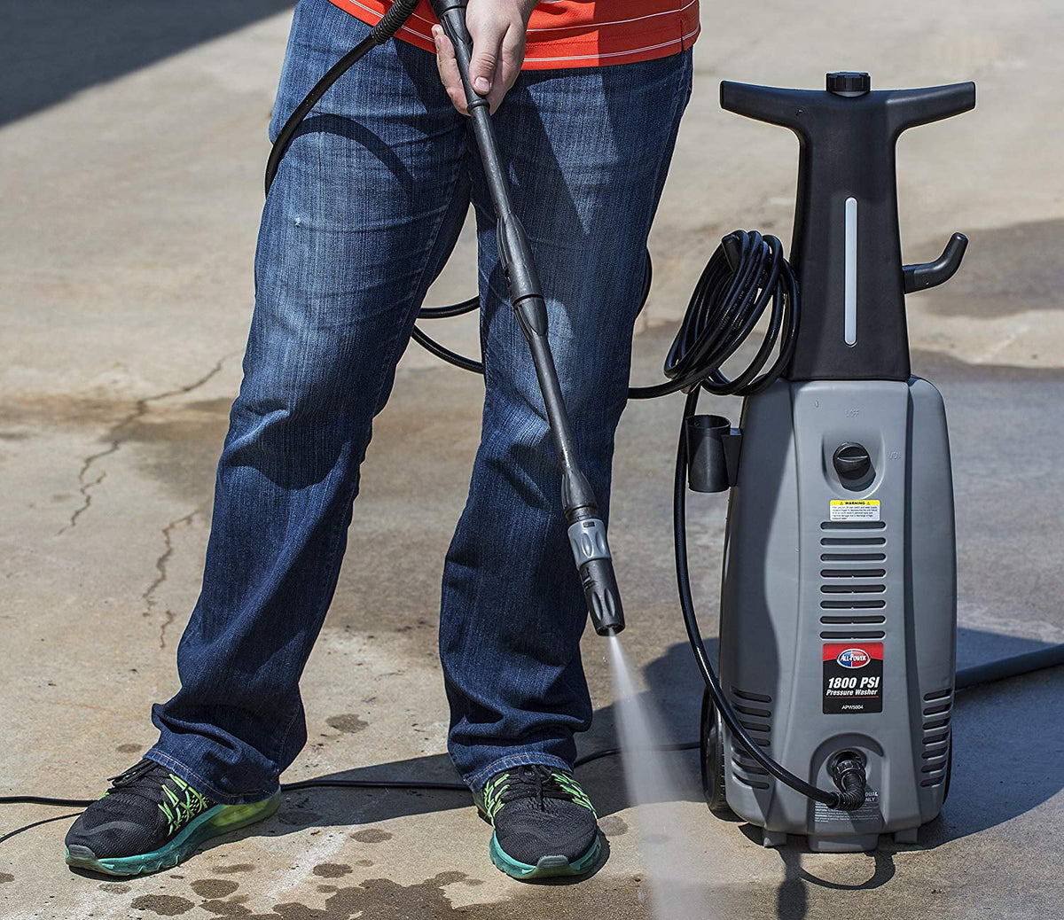 1800 PSI 1.6 GPM Electric Pressure Washer with Hose Reel R866716