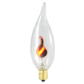 15 Packs CA10 Chandelier Bulb Candelabra Base Flicker W847017