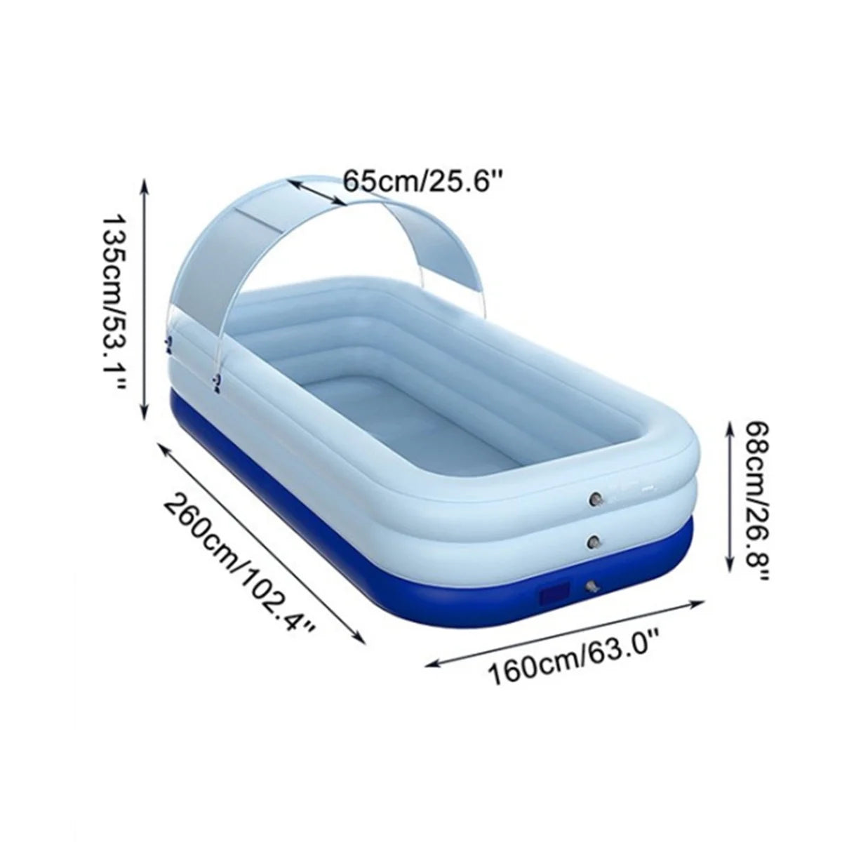 Automatic Inflatable Swimming Pool with Awning M71024
