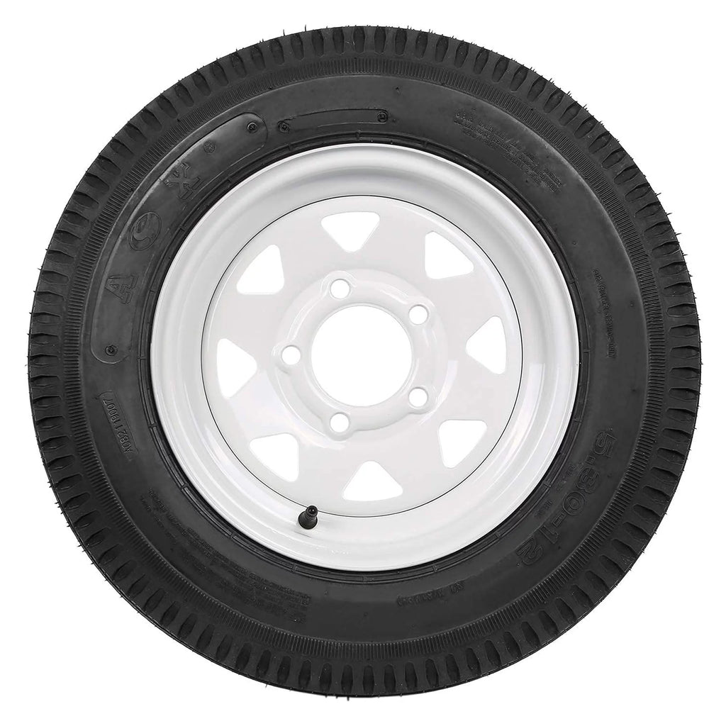 5.30-12 Trailer Tires with 12'' Rims, Set of 2 N264777