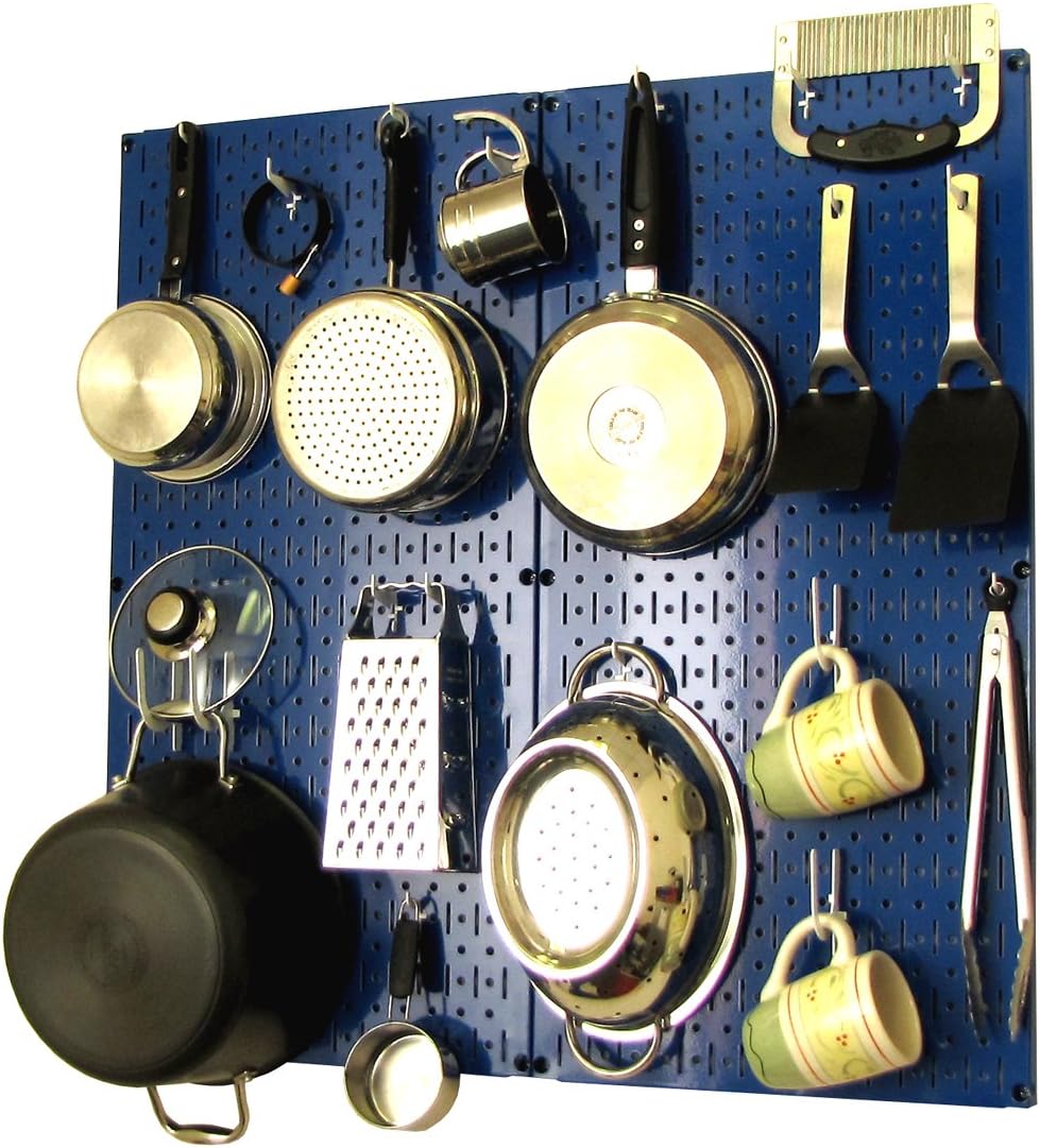 White Pegboard Storage and Organization Kit with Accessories Pack of 2 A9916