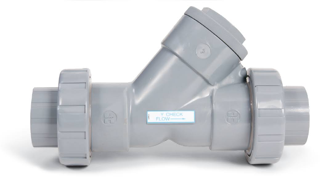 True Union Y Check Valve, PVC, 3/4 in. R45005