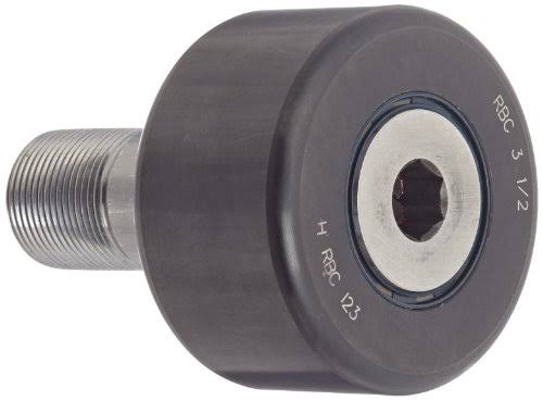 Cam Follower 3.500x22 Outside Diameter, Stud Type, Cylindrical Roller Design U4081