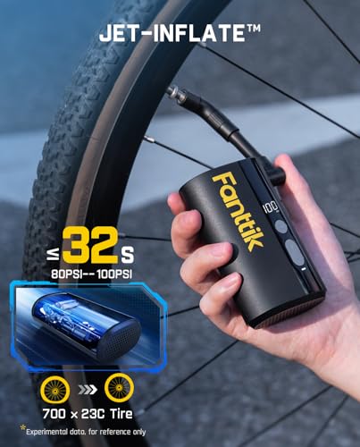 32s Fast Inflate 150PSI Electric Bike Pump with Gauge M175