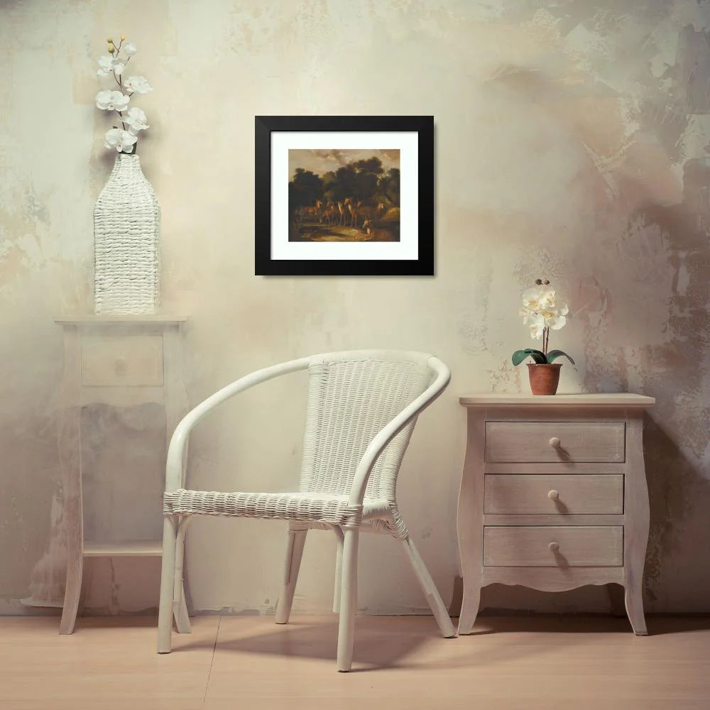 Black Modern Framed Art Print B672805
